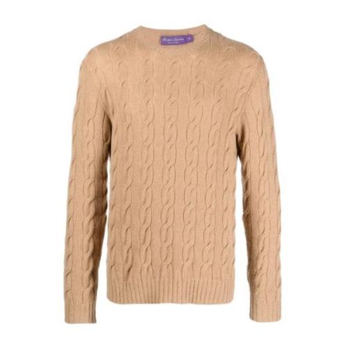 Brun Langærmet Hættetrøje Casual Sweater