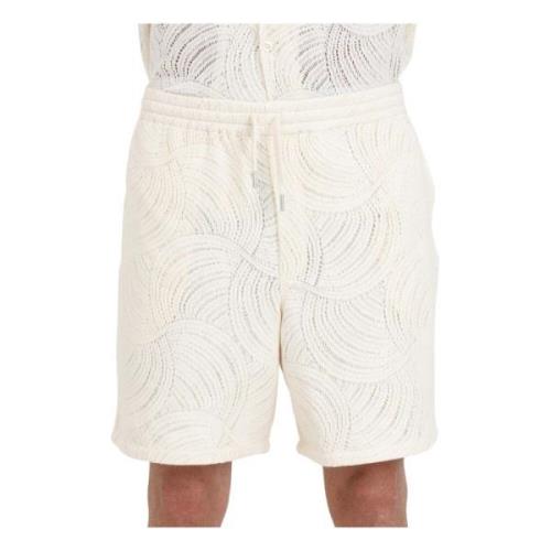 Creme Hæklet Shorts