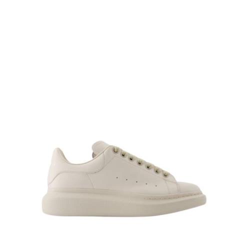 Beige Læder Oversized Sneakers