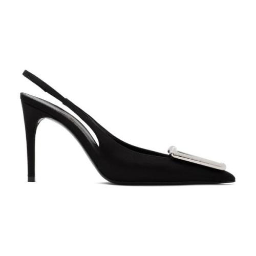 Sort Silke Slingback Pumpe