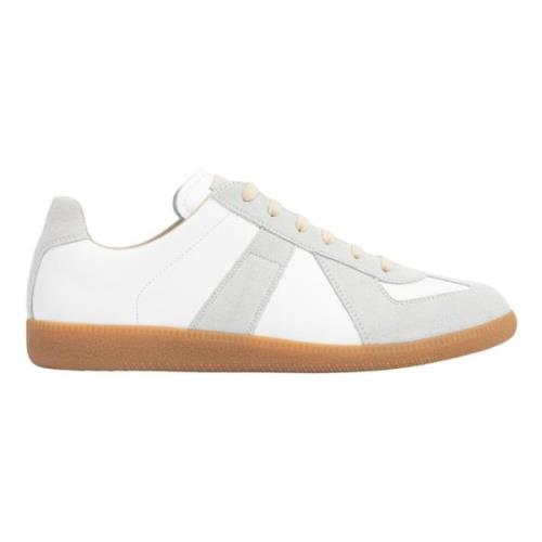 Hvide lave top sneakers