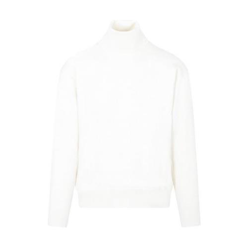 Hvid Uld Turtleneck Sweater AW23
