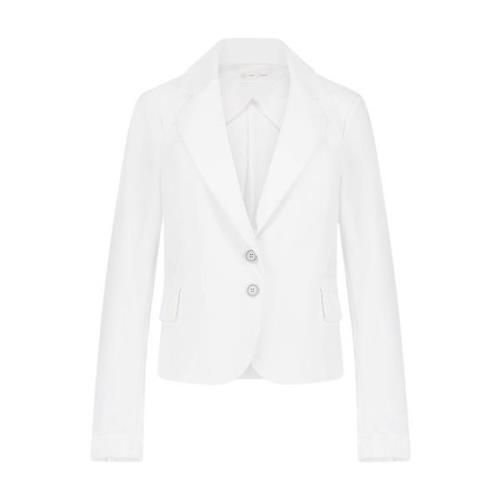 Hvid Teknisk Jersey Blazer