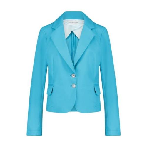 Teknisk Jersey Blazer | Lyseblå