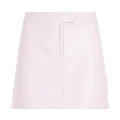 Pink & Purple A-Line Mini Skirt