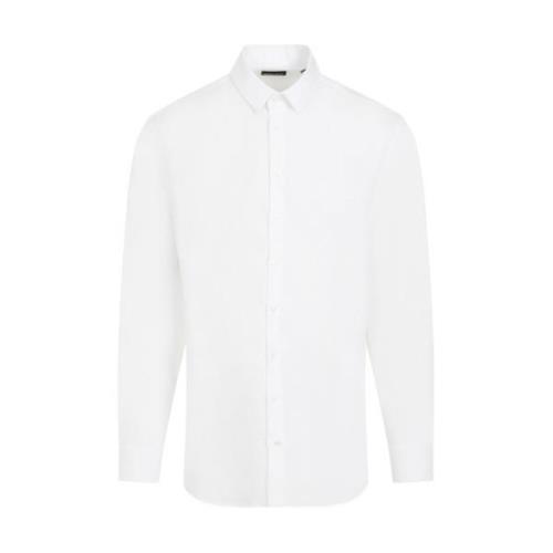 Hvid Linnedskjorte Klassisk Stil