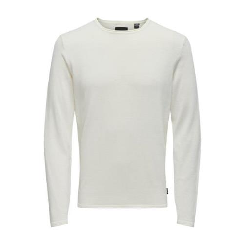 Vask Crew Knit Sweater til Mænd