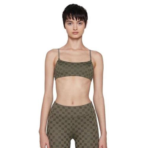 Monogram Bralette Olive