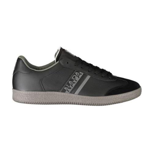 Sporty Lace-Up Sneaker med Kontrastdetaljer