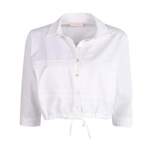 Elegant Coimbra Bluse med Intrikat Broderi