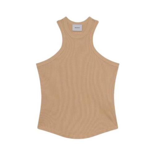 Ærmeløs Tank Top i Varm Sand