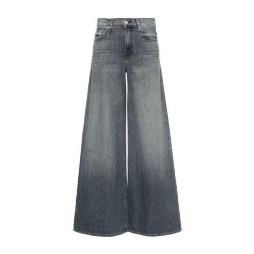 Grå Wide Leg Denim Jeans