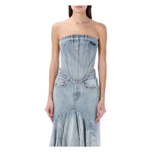 Denim Bustier Top