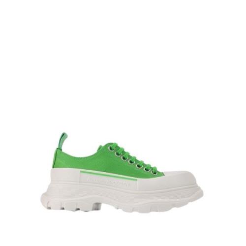 Grøn/Hvid Læder Tread Slick Sneakers