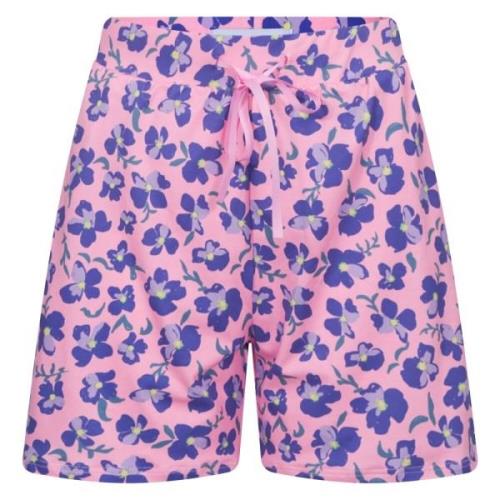 Blomstret Print Elastisk Talje Shorts