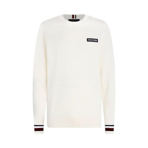 Creme Sweater med Monotype Logo