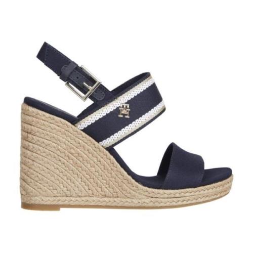 Blå Kile Sandal Flade Sandaler