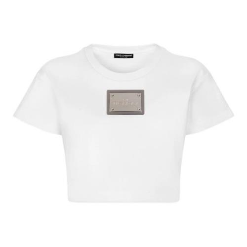 Kim Cropped T-Shirt med Tag