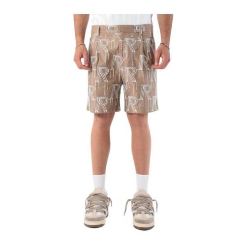 Bomuld Bermuda Shorts med Broderet Logo