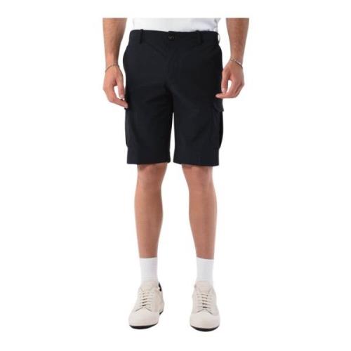 Cargo Bermuda shorts med skjult lukning