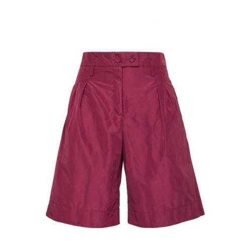 Taffeta Bermuda Shorts med Skrå Lomme