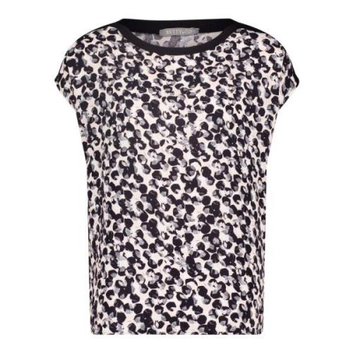 Grafisk Print Bluse Skjorte