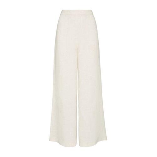 Flared Linen Trousers