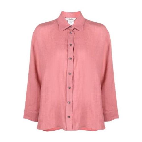 Flamingo Pink Linen Shirt