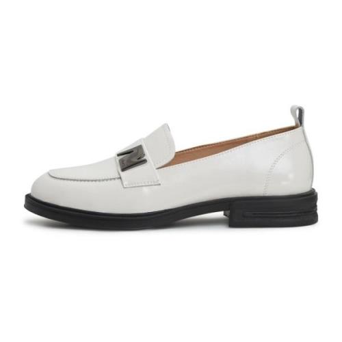 Hvide Blokhæle Loafers