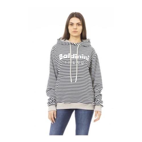 Stribet Trend Sweatshirt med Logo