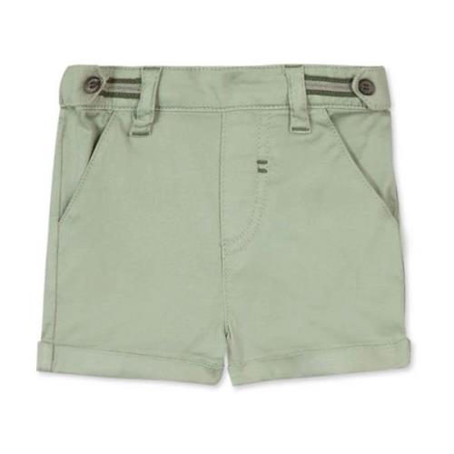 Grøn Twill Bomuld Shorts