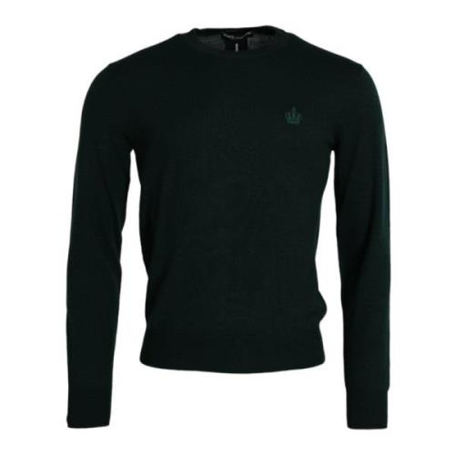 Krone Broderet Uld Sweater