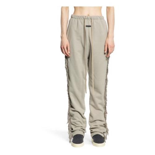 Fringe Sweatpant Beige Bomuld Fleece