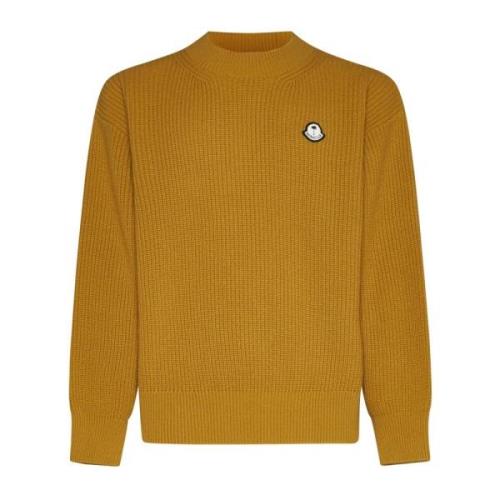 Gule Sweaters med Hvid/Blå Detalje