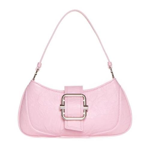 Bubblegum Pink Panelled Taske