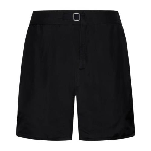 Sort Elastisk Talje Shorts