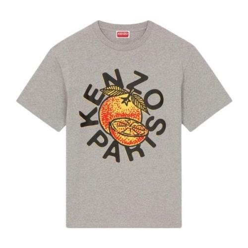 Klassisk Orange Grafisk T-shirt