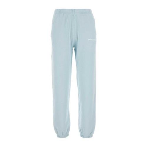 Pastel Blå Logo Joggers