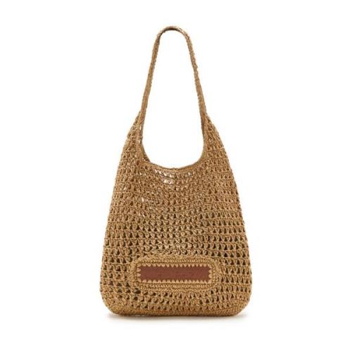 Raffia Hobo Håndtaske