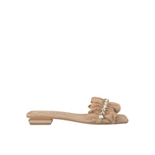 Ruffled Flat Sandal