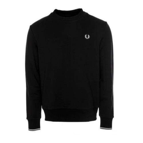 Stribet Sweatshirt med Rund Hals