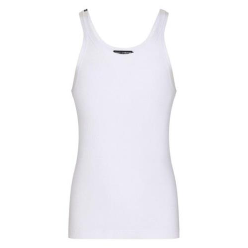 Ribbet Tank Top med Logo Patch