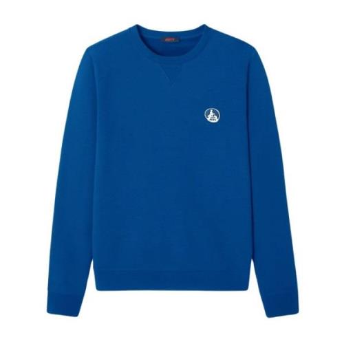 Basis Camden Sweatshirt - Blå Logo Print