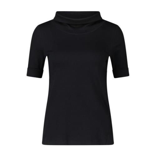 Sporty Turtleneck Shirt med Neon Striber