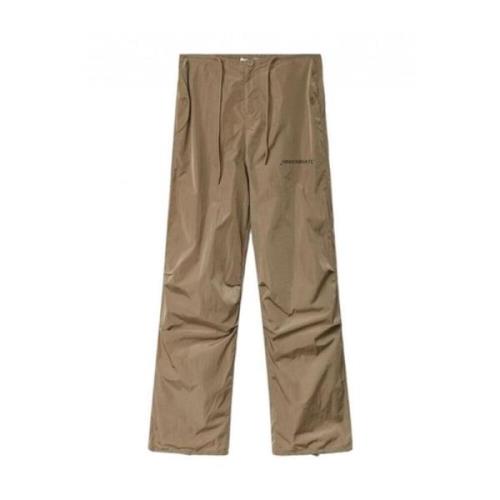 Beige Jogger Bukser Nylon Sammensætning