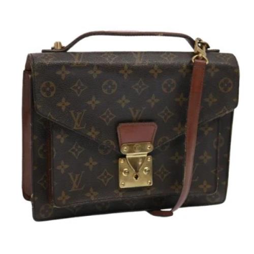 Pre-owned Canvas louis-vuitton-tasker