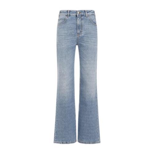 Blå Distressed Bomuld Jeans