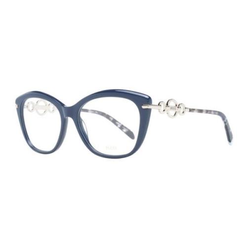 Blå Firkantede Optiske Briller