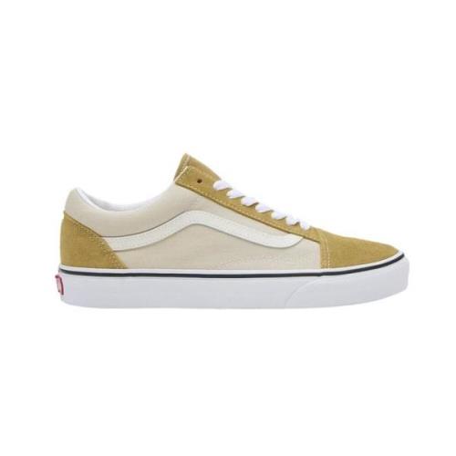 Canvas & Suede Pop Cream Sneakers