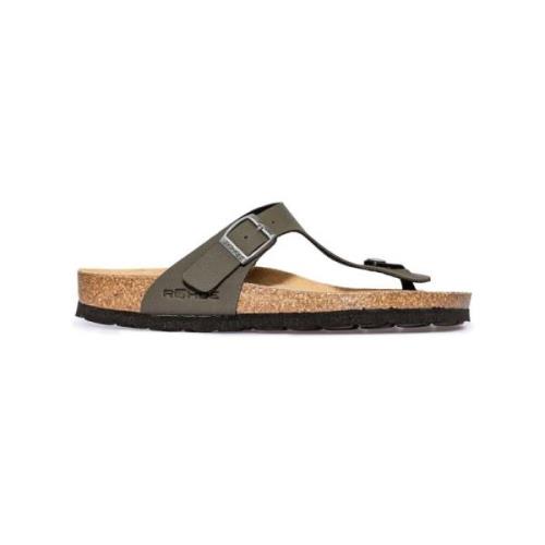 Grøn Alba Sandal - Syntetisk & Ruskind